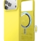 Elago для iPhone 17 Pro Max чехол Magnetic Silicone Neon Yellow (MagSafe)