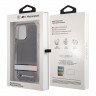 Чехол BMW Motorsport Tricolor Horizont Hard Transparent для iPhone 13 Pro, черный