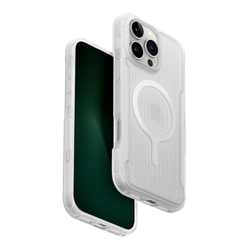 (Уценка) Uniq для iPhone 16 Pro Max чехол Combat Active Lume-White (MagSafe)