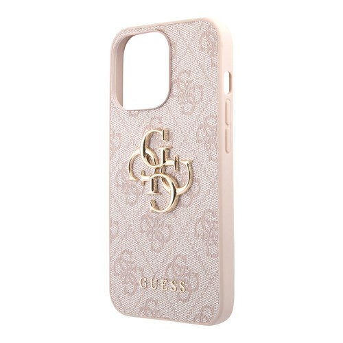 Чехол Guess 4G Big metal logo Hard для iPhone 13 Pro, розовый