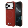 BMW для iPhone 17 Pro Max чехол M-series PU Full Wrapped Metal logo & Cam Hard Red (MagSafe)