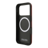 BMW для iPhone 17 Pro Max чехол M-series PU Full Wrapped Metal logo & Cam Hard Red (MagSafe)