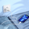 HOCO СЗУ C109A Fighter Type-C PD20W + USB-A QC3.0 +кабель C-to-iPhone White