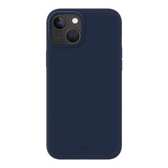 Силиконовый чехол Uniq LINO для iPhone 14 Plus, синий