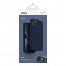 Силиконовый чехол Uniq LINO для iPhone 14 Plus, синий