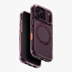 Uniq для iPhone 18 Pro Max/17 Pro Max чехол Swivix with 360-Rotating stand Deep Burgundy (Magsafe)