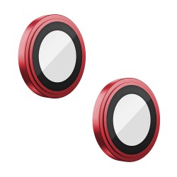 BLUEO Camera lens Armor metal для камеры iPhone 14 | 14 Plus, Red (2 шт +installer)
