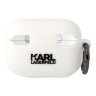 Чехол Lagerfeld Silicone case with ring NFT 3D Karl для Airpods Pro 2, белый