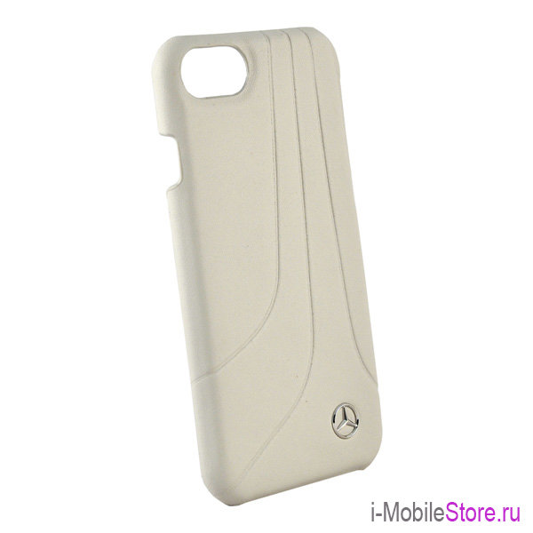 Кожаный чехол Mercedes Bow II Hard для iPhone 7/8/SE 2020, серый