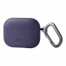 Чехол Uniq NEXO Liquid silicone +carabin +Sports ear hooks для AirPods Pro 2 (2022), фиолетовый