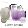 Чехол Elago Clear case with Round strap для AirPods Pro 2, Deep Purple