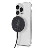 Беспроводная зарядка Lagerfeld MagSafe NFT Oultline 15 Вт, черная