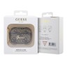 Чехол Guess PU leather 4G with metal logo с карабином для Airpods Pro 2, коричневый