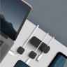 Органайзер для проводов Uniq POD Mag (3 держателя + база) на магнитах, Dark grey