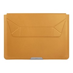 Uniq для ноутбуков 14&quot; чехол Oslo V.2 PU leather Magnetic Laptop sleeve/foldable stand Mustard