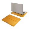 Uniq для ноутбуков 14" чехол Oslo V.2 PU leather Magnetic Laptop sleeve/foldable stand Mustard