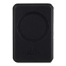 Karl Lagerfeld магнитный бумажник-подставка Wallet MagSafe Cardslot Stand Saffiano RSG logo для iPhone, Black