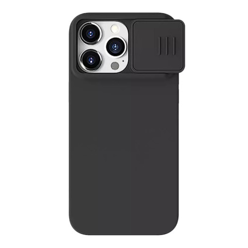 Nillkin для iPhone 15 Pro Max чехол CamShield Silky Silicone Classic Black
