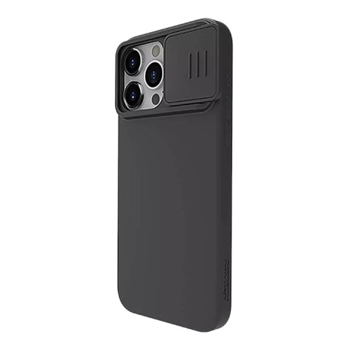 Nillkin для iPhone 15 Pro Max чехол CamShield Silky Silicone Classic Black