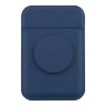 Uniq магнитный бумажник с функцией стенда FLIXA Magnetic card holder Pop-out Grip-stand Navy Blue