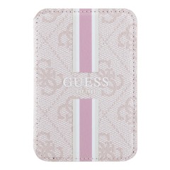 Guess картхолдер для iPhone Wallet Cardslot MagSafe PU 4G Stripes Pink