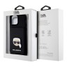 Karl Lagerfeld для iPhone 13 Pro Max чехол Crossbody cardslot PU Saffiano Metal Karl Head Hard Black