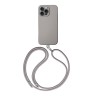 Uniq для iPhone 16 Pro Max чехол COEHL CREME Liquid silicone with Strap Taupe Grey (MagSafe)