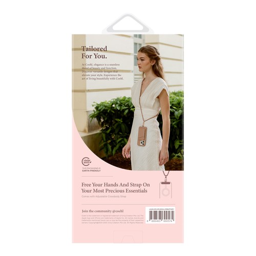 Uniq для iPhone 16 Pro Max чехол COEHL CREME Liquid silicone with Strap Taupe Grey (MagSafe)