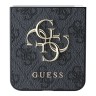 Guess для Galaxy Z Flip 6 чехол PU-кожа 4G Big metal logo Black