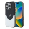Mercedes для iPhone 16 Pro чехол PC/TPU Double layer Bicolor Hard Black/Silver (MagSafe)
