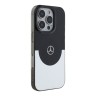 Mercedes для iPhone 16 Pro чехол PC/TPU Double layer Bicolor Hard Black/Silver (MagSafe)