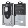 Mercedes для iPhone 16 Pro чехол PC/TPU Double layer Bicolor Hard Black/Silver (MagSafe)