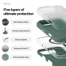 Elago для iPhone 16 Pro Max чехол Soft silicone (Liquid) Midnight Green (MagSafe)