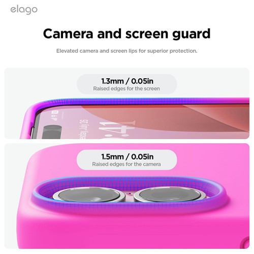 Elago для iPhone 16 чехол Soft silicone (Liquid) Ice Red