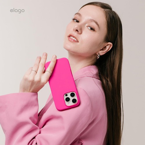 Elago для iPhone 16 чехол Soft silicone (Liquid) Ice Red