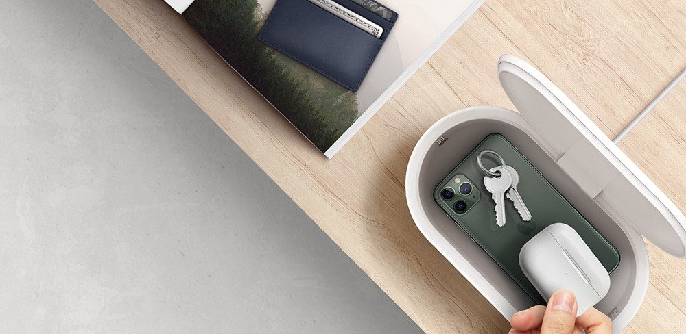 Санитайзер LYFRO Air Capsule UVC Disinfection Box Wireless 7.5W/10W с беспроводной зарядкой