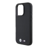 BMW для iPhone 16 Pro Max чехол M-Collection PU Carbon Full Wrapped Metal logo & Camera Hard Black