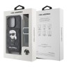 Karl Lagerfeld для iPhone 16 Pro Max чехол Crossbody cardslot PU Saffiano Monogram NFT Karl Ikon Hard Black