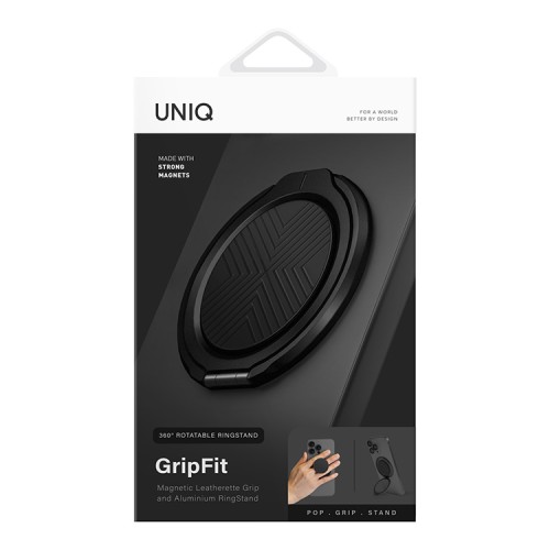 Uniq магнитный держатель GripFit Classic 360 Magnetic Mount & Kickstand Black