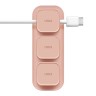 Uniq органайзер для проводов POD Magnetic organizers (3 buttons + Base) Pink