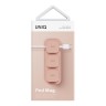 Uniq органайзер для проводов POD Magnetic organizers (3 buttons + Base) Pink