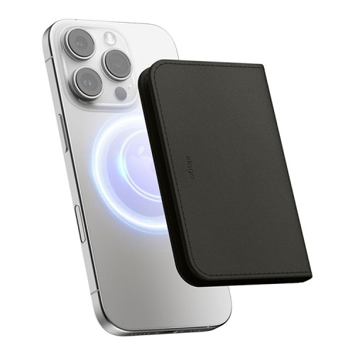 Elago магнитный бумажник MagSafe Card Pocket PU Leather Black