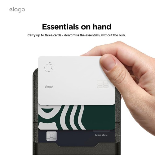 Elago магнитный бумажник MagSafe Card Pocket PU Leather Black