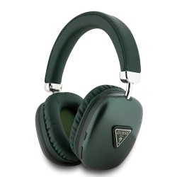 Guess наушники беспроводные накладные Bluetooth HP Oval Saffiano with Triangle Metal Logo Khaki