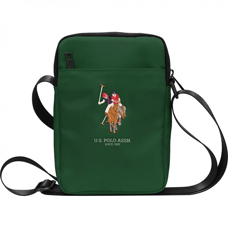 U.S. Polo Assn. Tablet bag Double horse для планшета до 8", зеленая USTB8PUGFLGN
