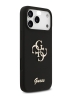 Guess для iPhone 17 Pro чехол Liquid silicone 4G Big and Script metal logo Hard Black