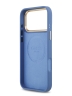 Guess для iPhone 17 Pro Max чехол PU 4G Plate metal logo and Gold camera Hard Blue (MagSafe)