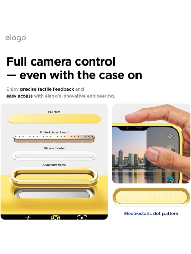 Elago для iPhone 17 Pro Max чехол Magnetic Silicone Yellow (MagSafe)