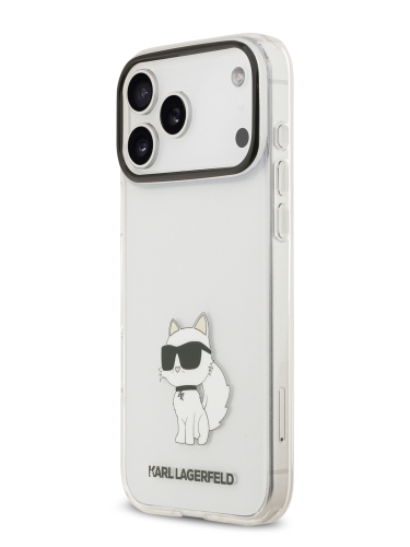Karl Lagerfeld для iPhone 17 Pro Max чехол IML NFT Choupette Hard Transparent