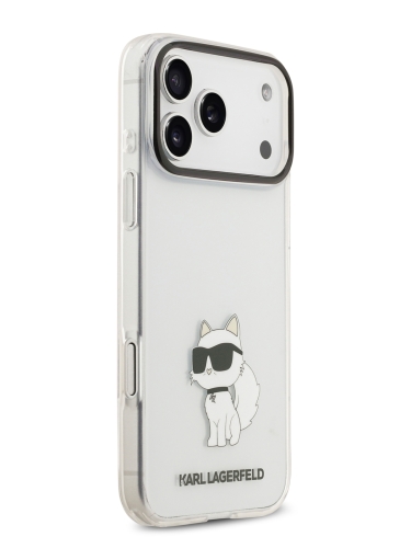 Karl Lagerfeld для iPhone 17 Pro Max чехол IML NFT Choupette Hard Transparent